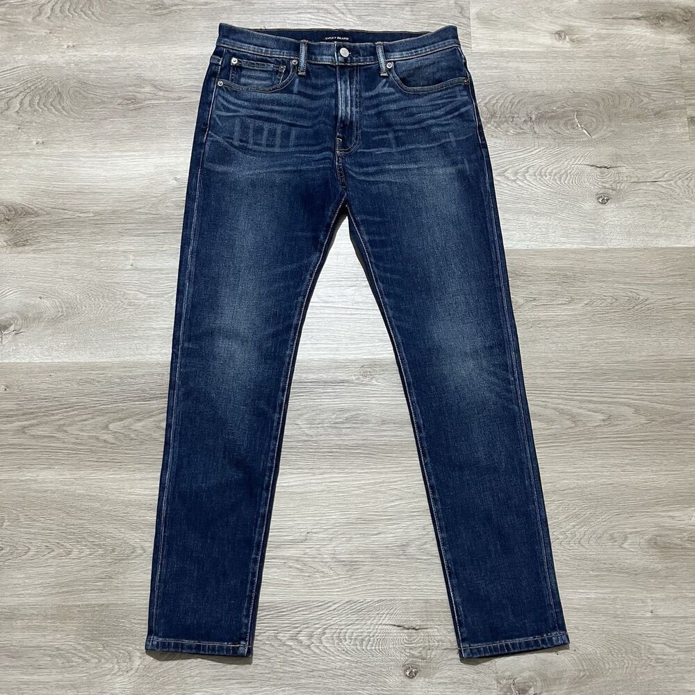 Lucky Brand 105 Slim Taper Mens Blue Jeans Size 32 x 32 Denim